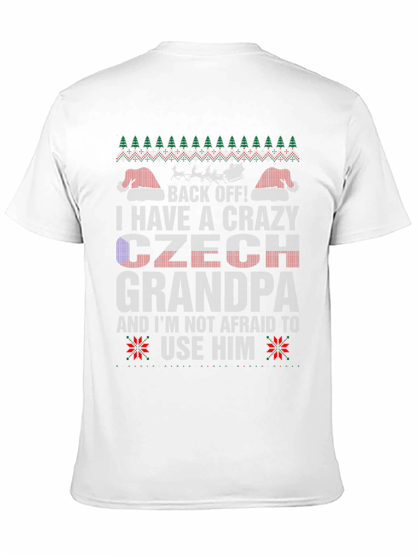 Crazy Czech Grandpa Holiday T-Shirt