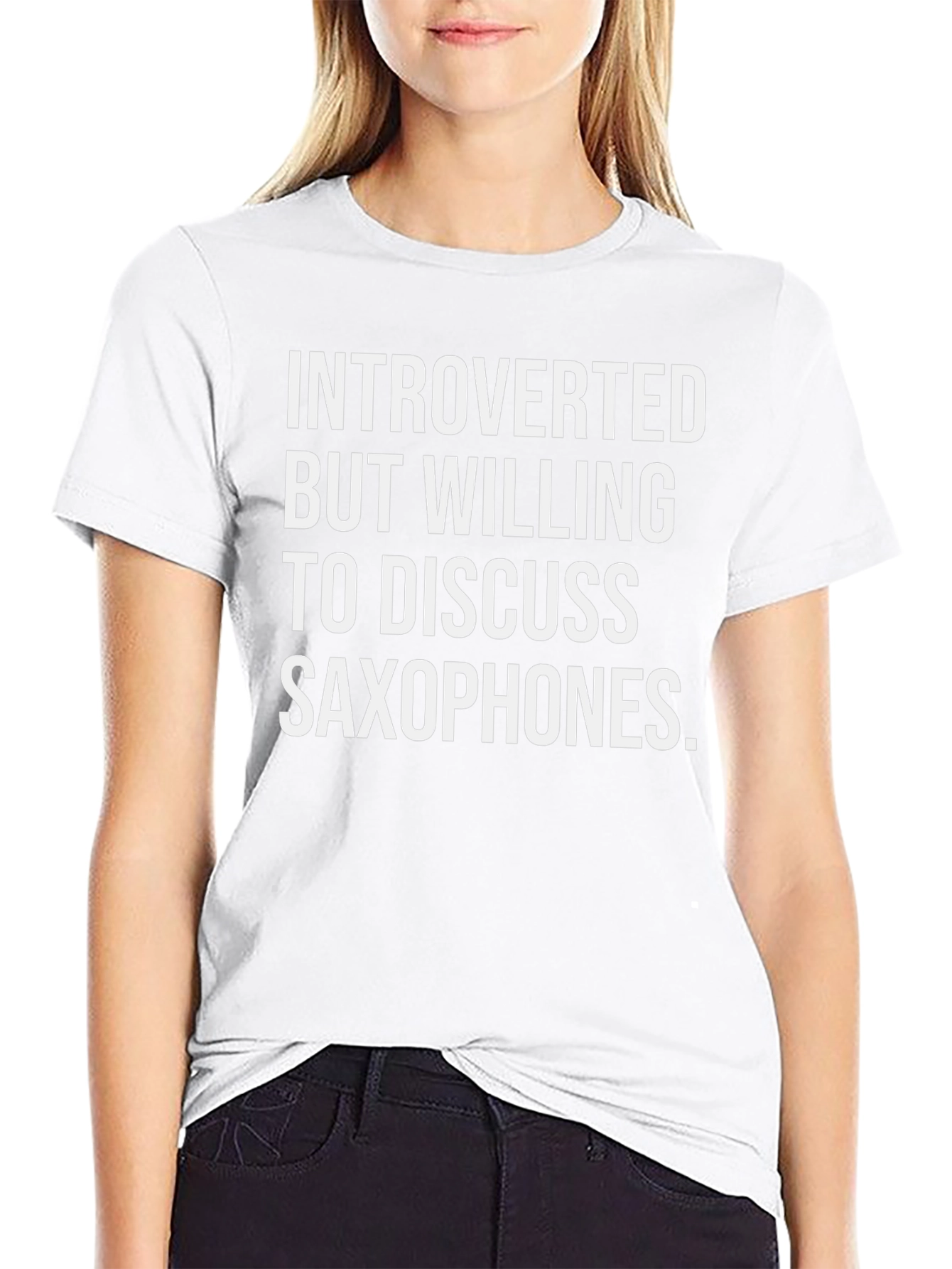 Introverted Saxophone T-Shirt - Funny Musician Tee