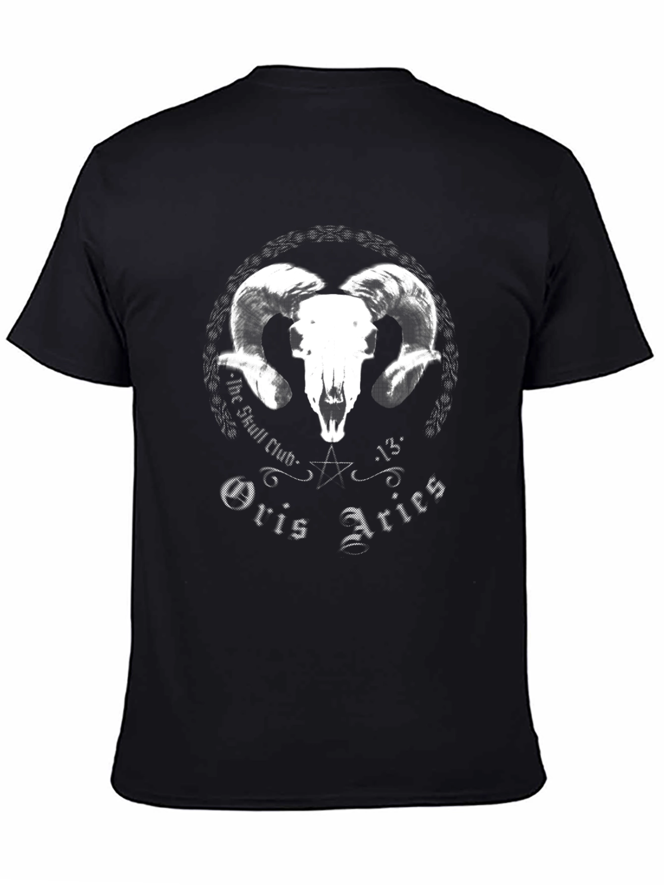 Skull Club Oris Aries Graphic T-Shirt - Black