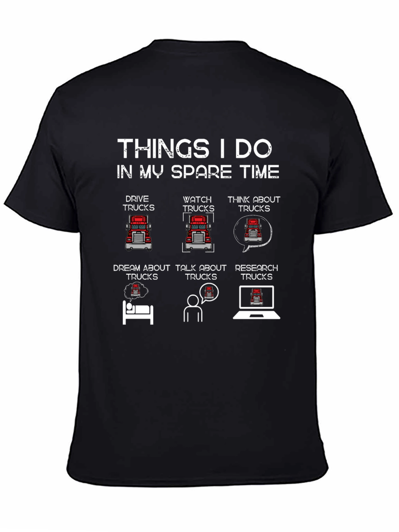 Truck Lover T-Shirt - Spare Time Trucking Tee
