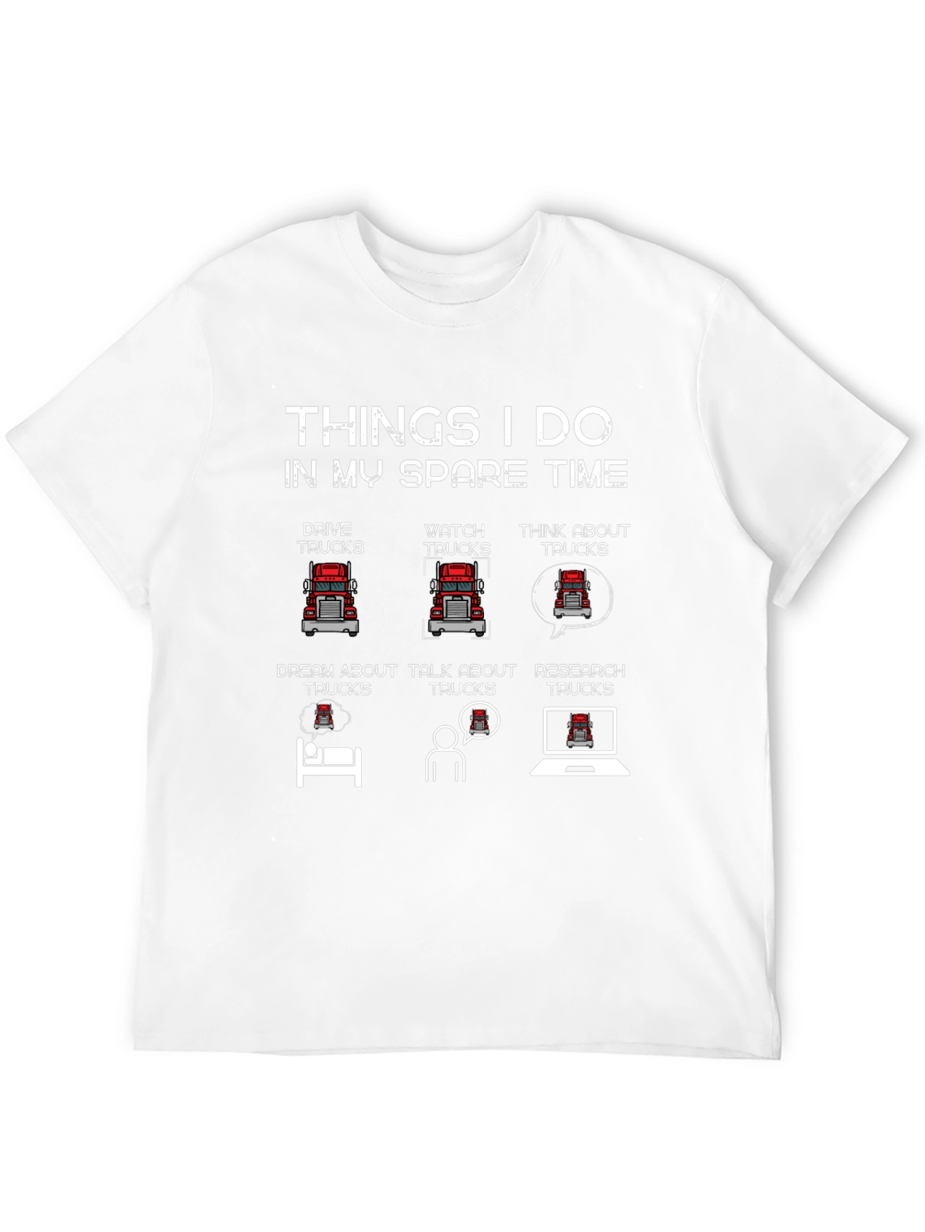 Truck Lover T-Shirt - Spare Time Trucking Tee