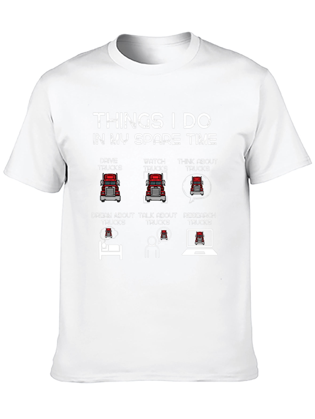 Truck Lover T-Shirt - Spare Time Trucking Tee