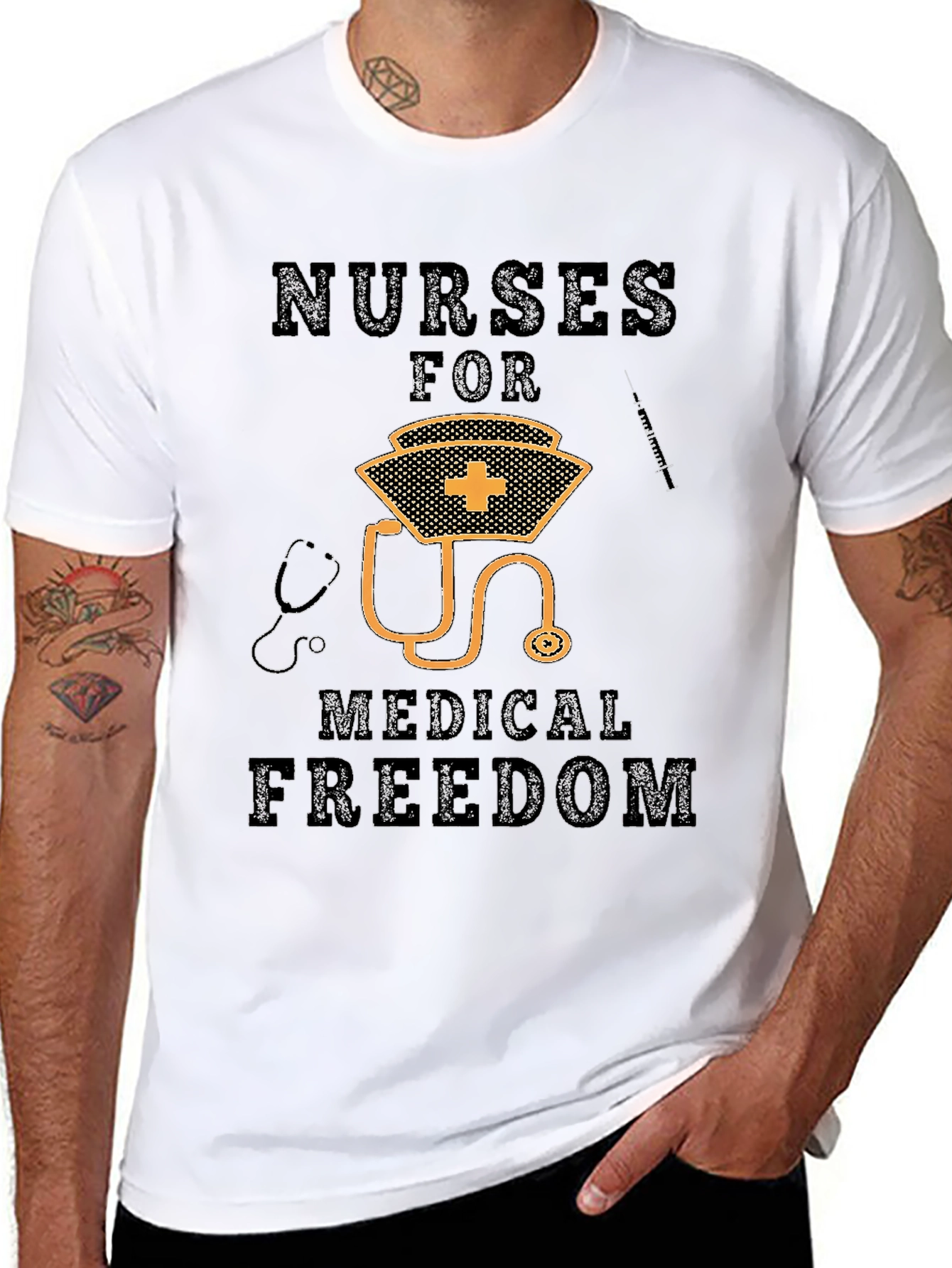 Nurses for Medical Freedom Graphic T-Shirt