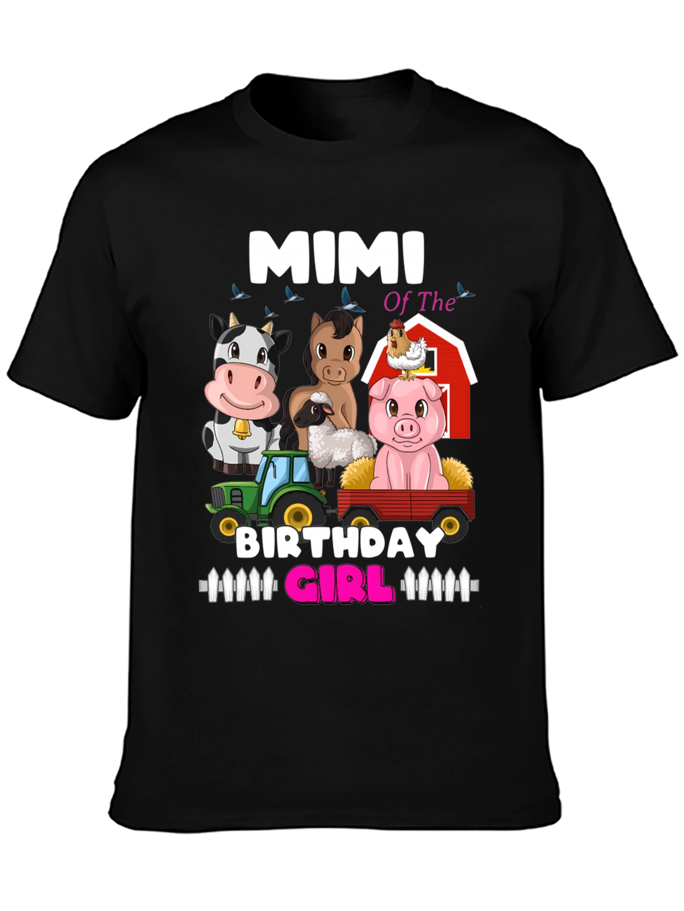 Mimi of the Birthday Girl Farm Animals T-Shirt