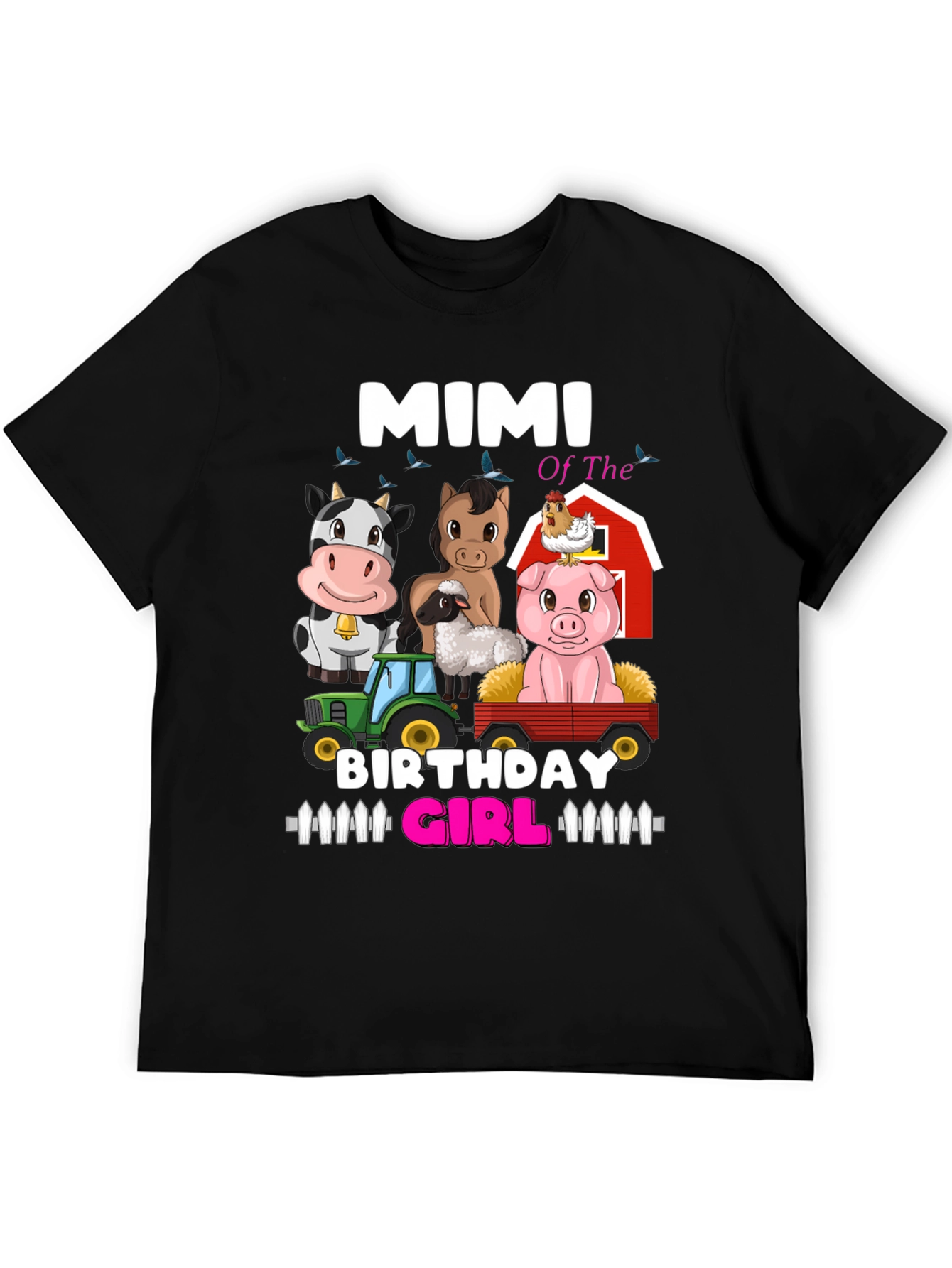 Mimi of the Birthday Girl Farm Animals T-Shirt