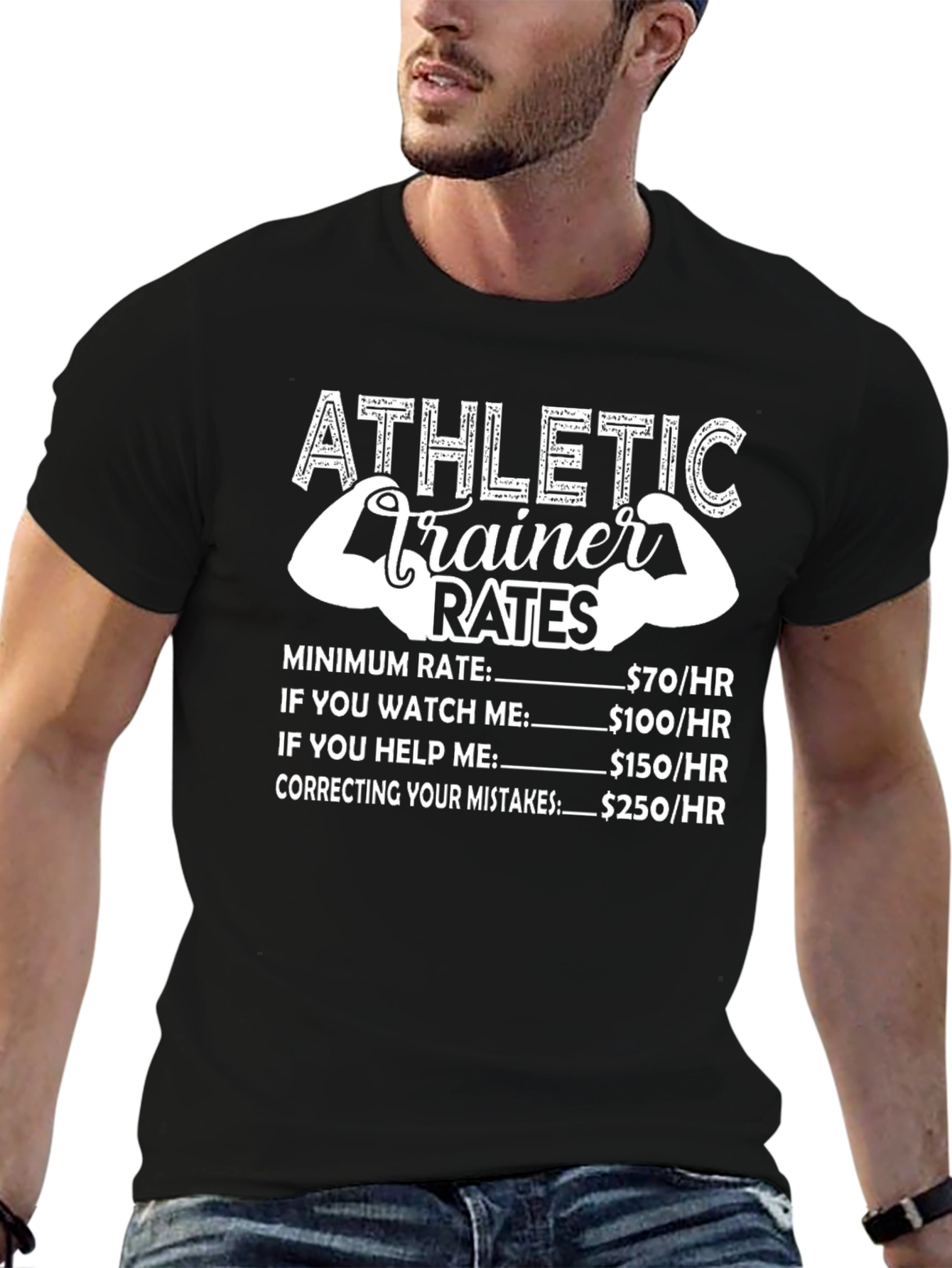 Athletic Trainer Rates Funny T-Shirt