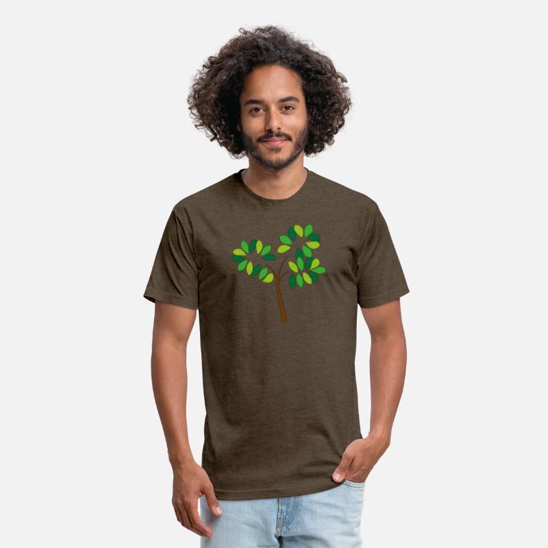 Abstract Green Leaf Tree Design