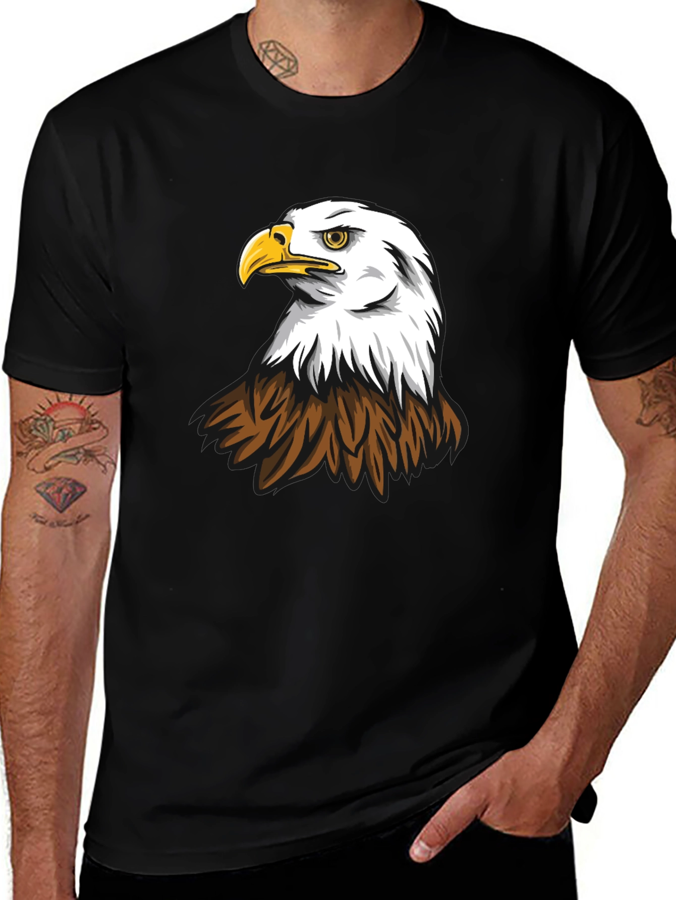 Eagle Graphic Tee - Black