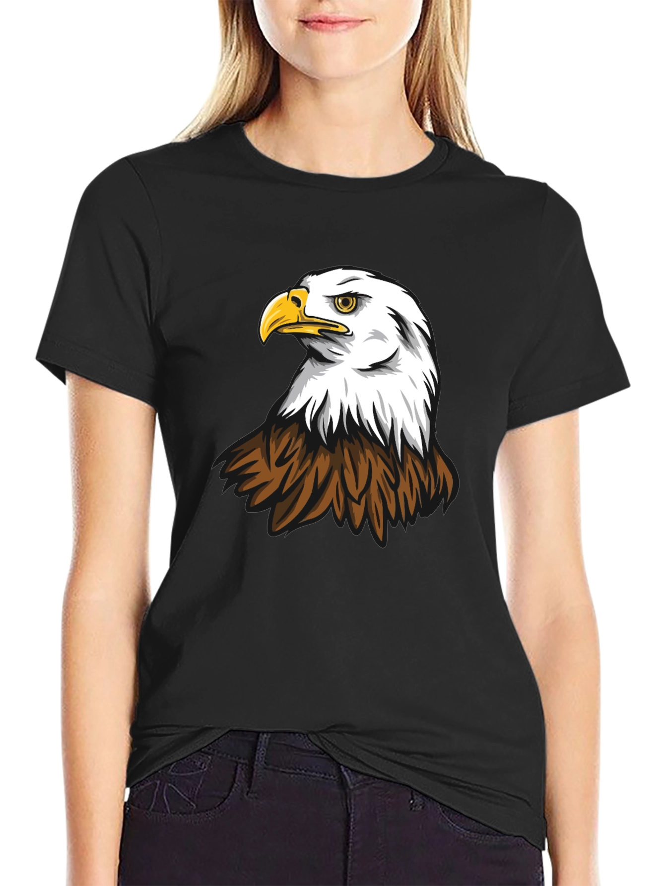 Eagle Graphic Tee - Black