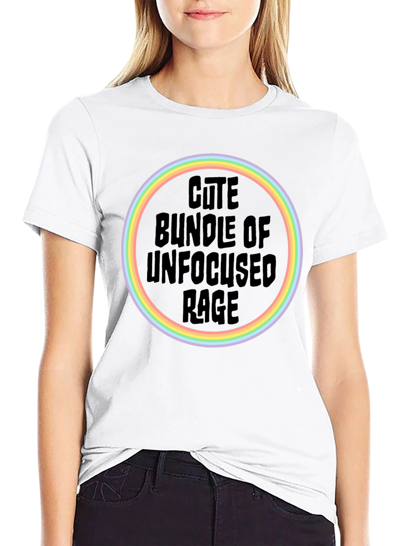 Cute Bundle of Unfocused Rage T-Shirt - Black