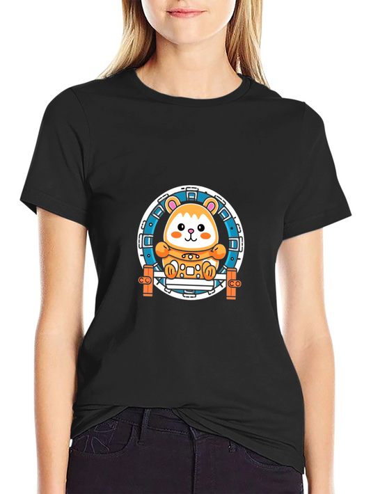 Hamster Wheel Graphic Tee - Black