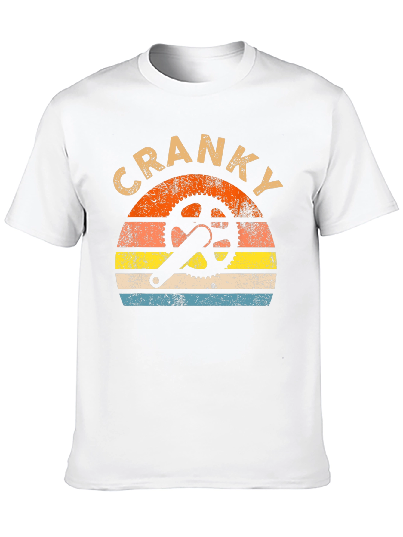 Cranky Cyclist Retro Graphic T-Shirt