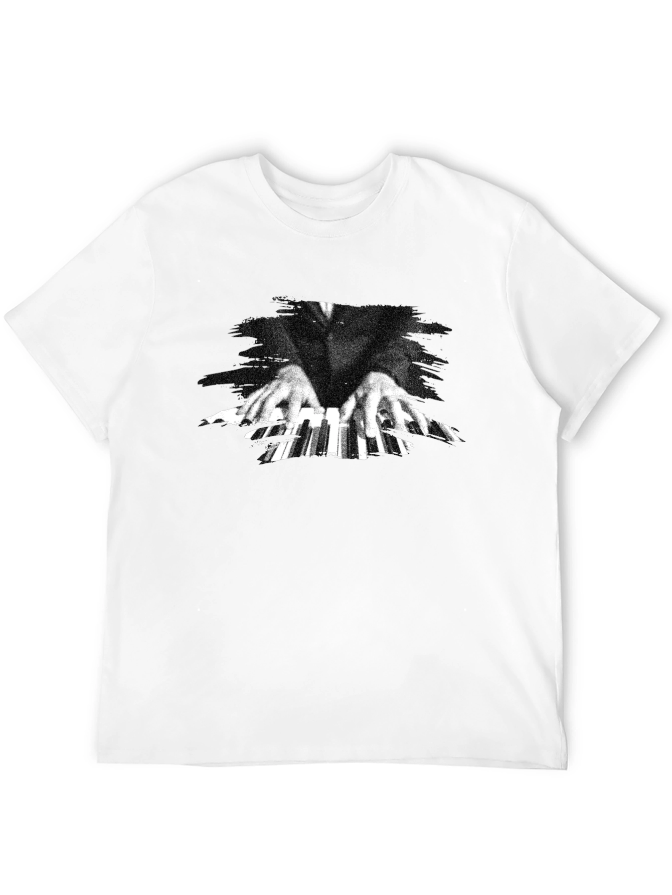 Piano Hands Graphic Tee - Classic Black T-Shirt