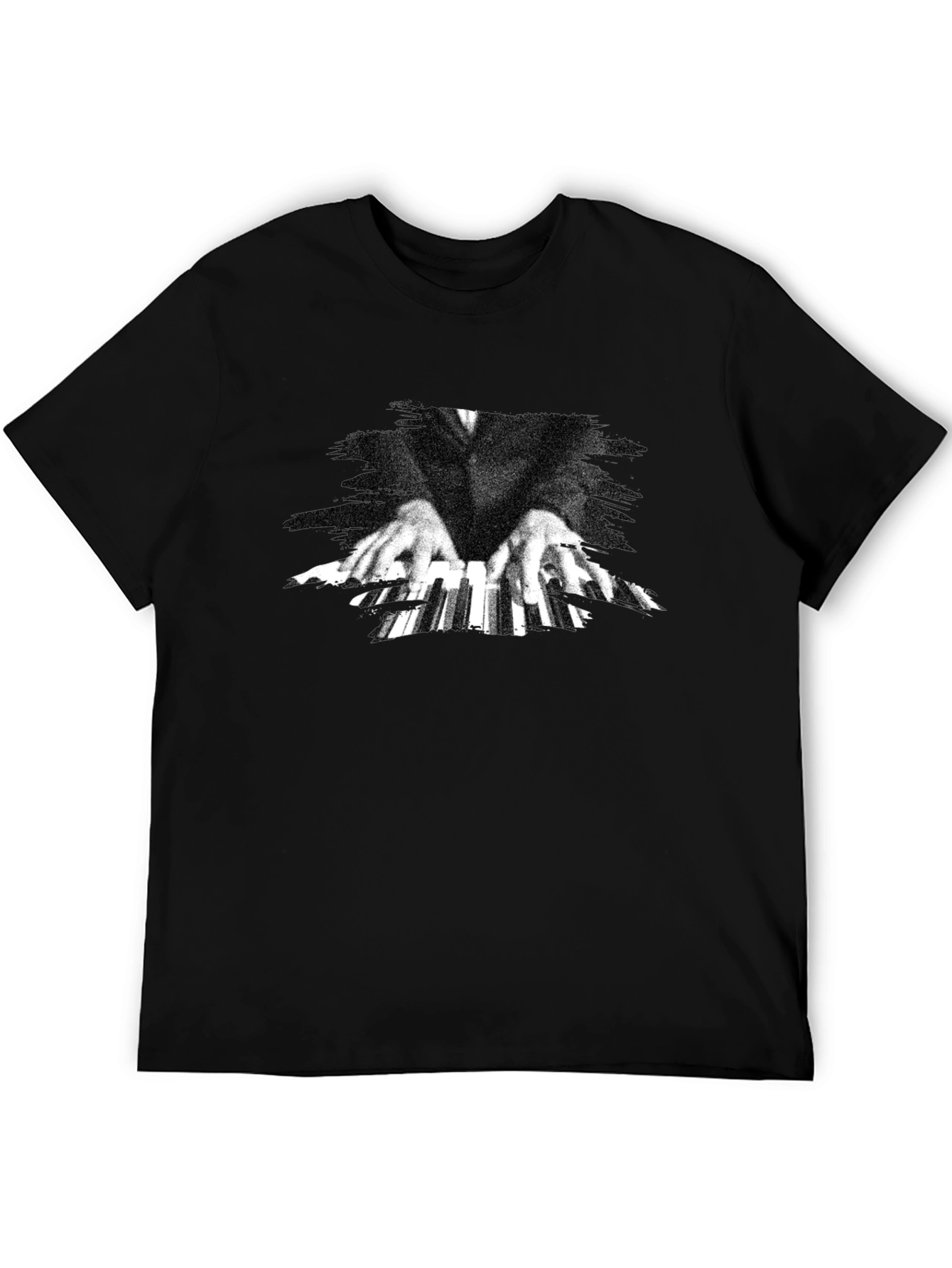 Piano Hands Graphic Tee - Classic Black T-Shirt