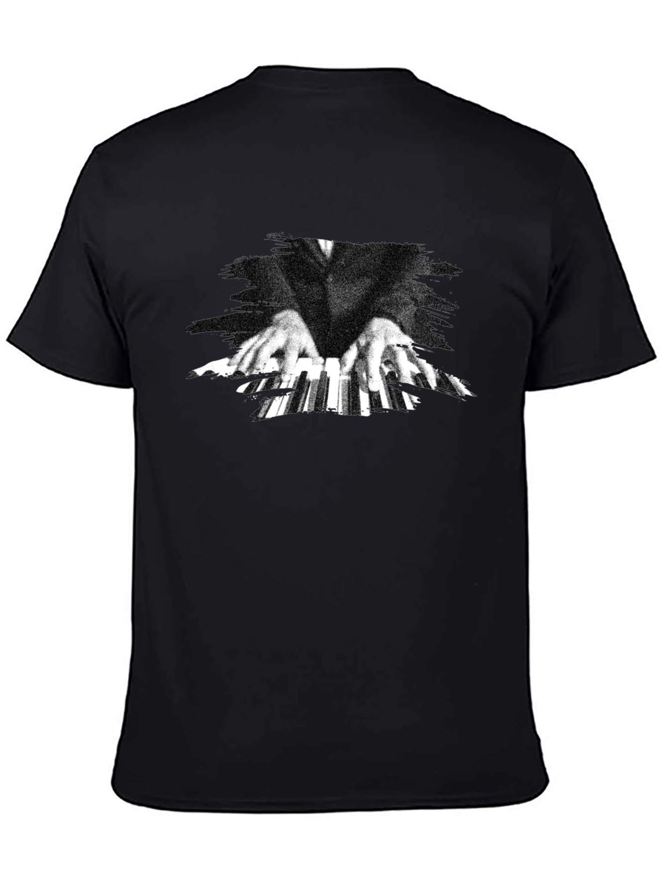 Piano Hands Graphic Tee - Classic Black T-Shirt