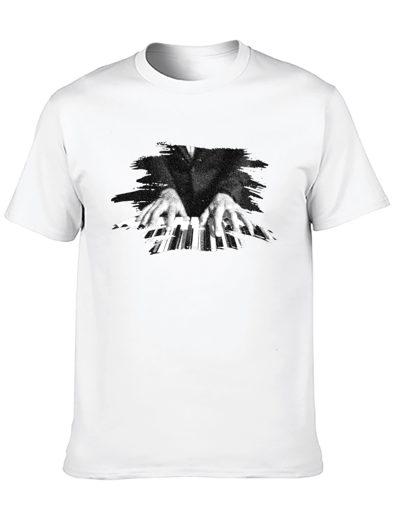 Piano Hands Graphic Tee - Classic Black T-Shirt