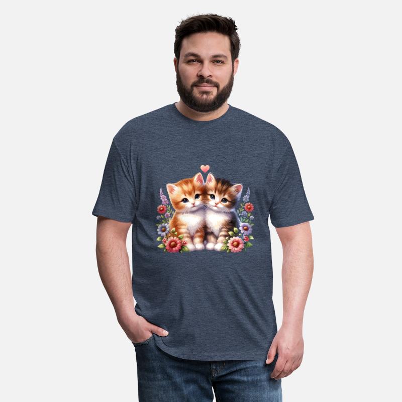 Adorable Kittens Surrounded By Colorful Flowers