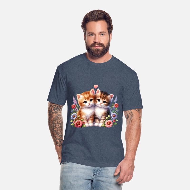 Adorable Kittens Surrounded By Colorful Flowers