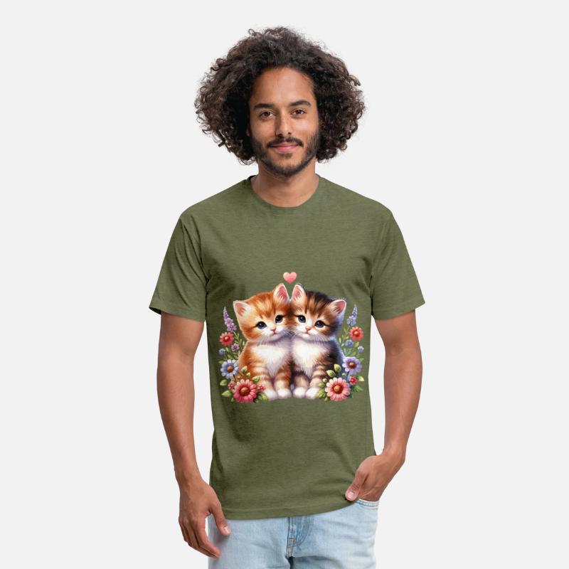 Adorable Kittens Surrounded By Colorful Flowers