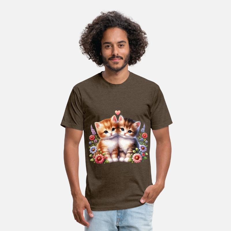 Adorable Kittens Surrounded By Colorful Flowers