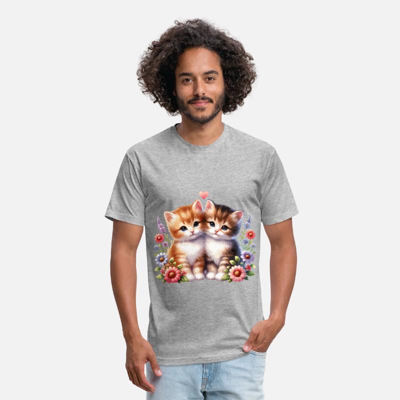 Adorable Kittens Surrounded By Colorful Flowers