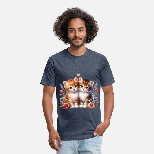 Adorable Kittens Surrounded By Colorful Flowers