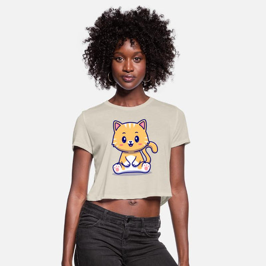 Adorable Sitting Cat