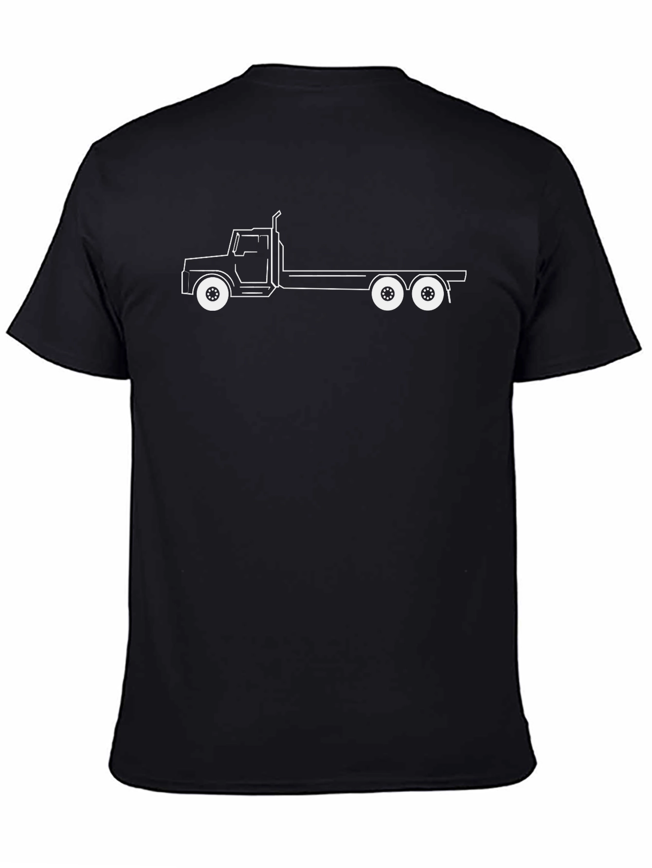 Truck Outline Graphic T-Shirt - Classic Black Tee