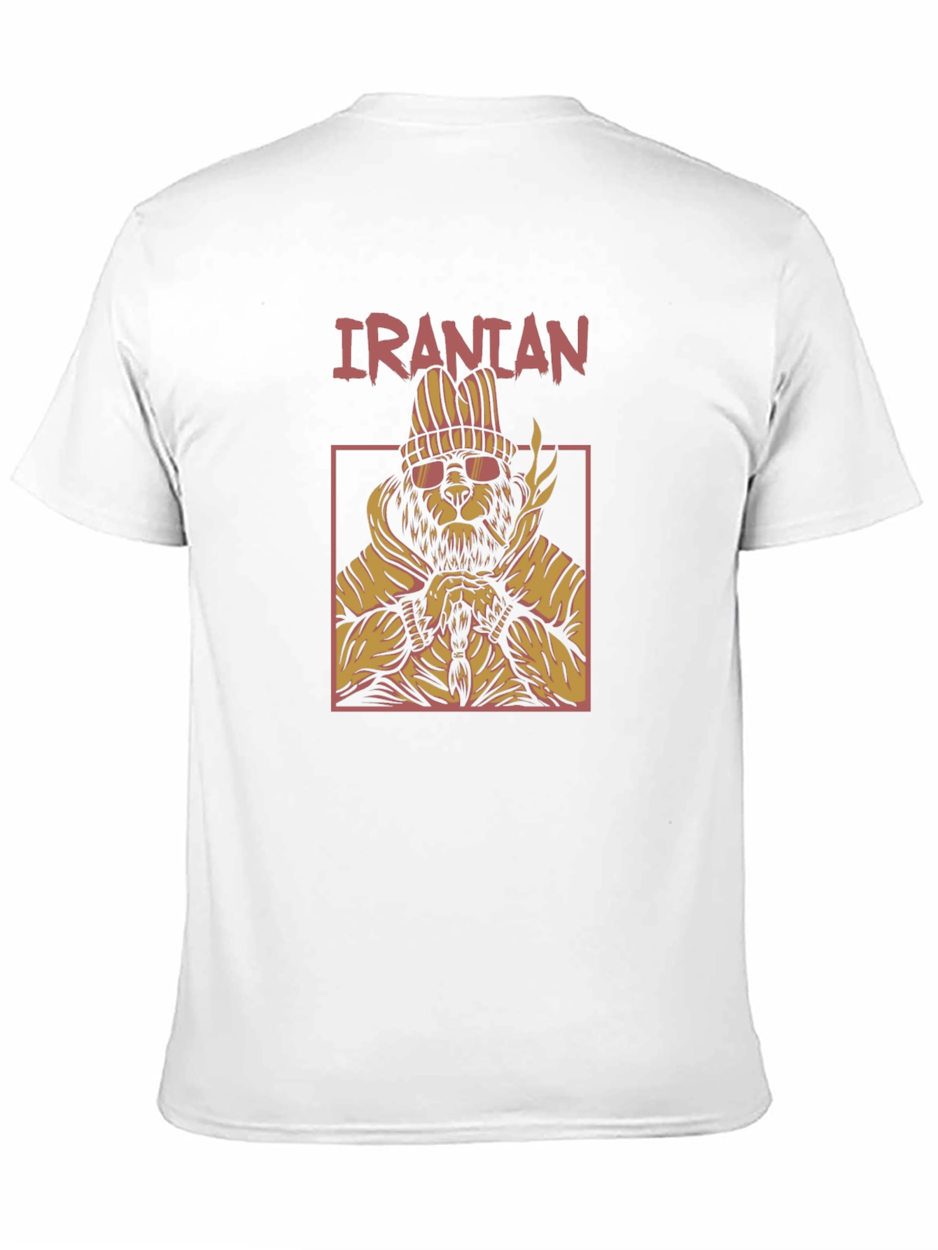 Iranian Lion Graphic Tee - Urban Style Black T-Shirt