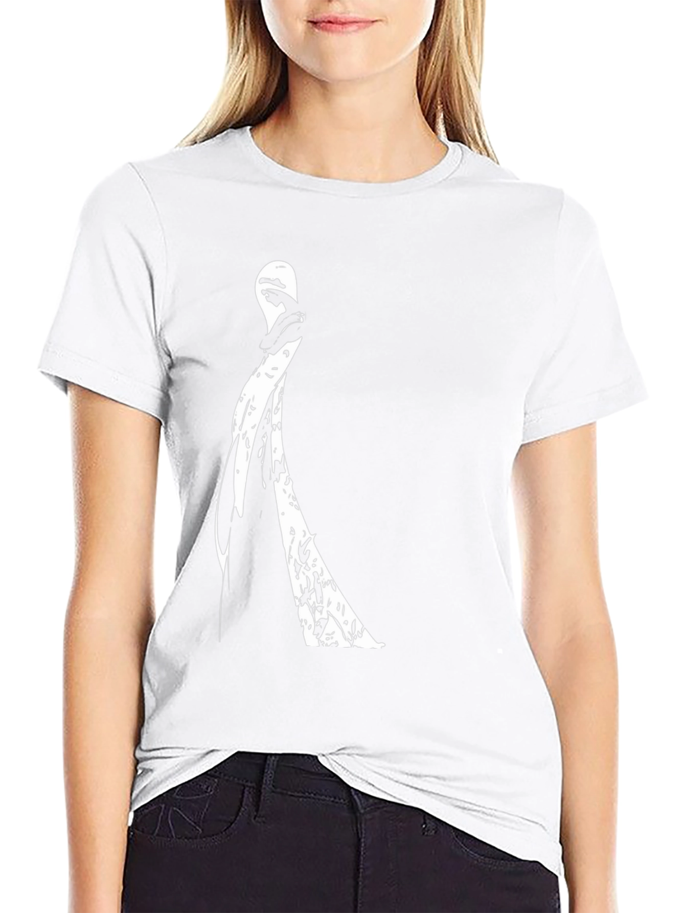 Abstract Figure Black Graphic Tee