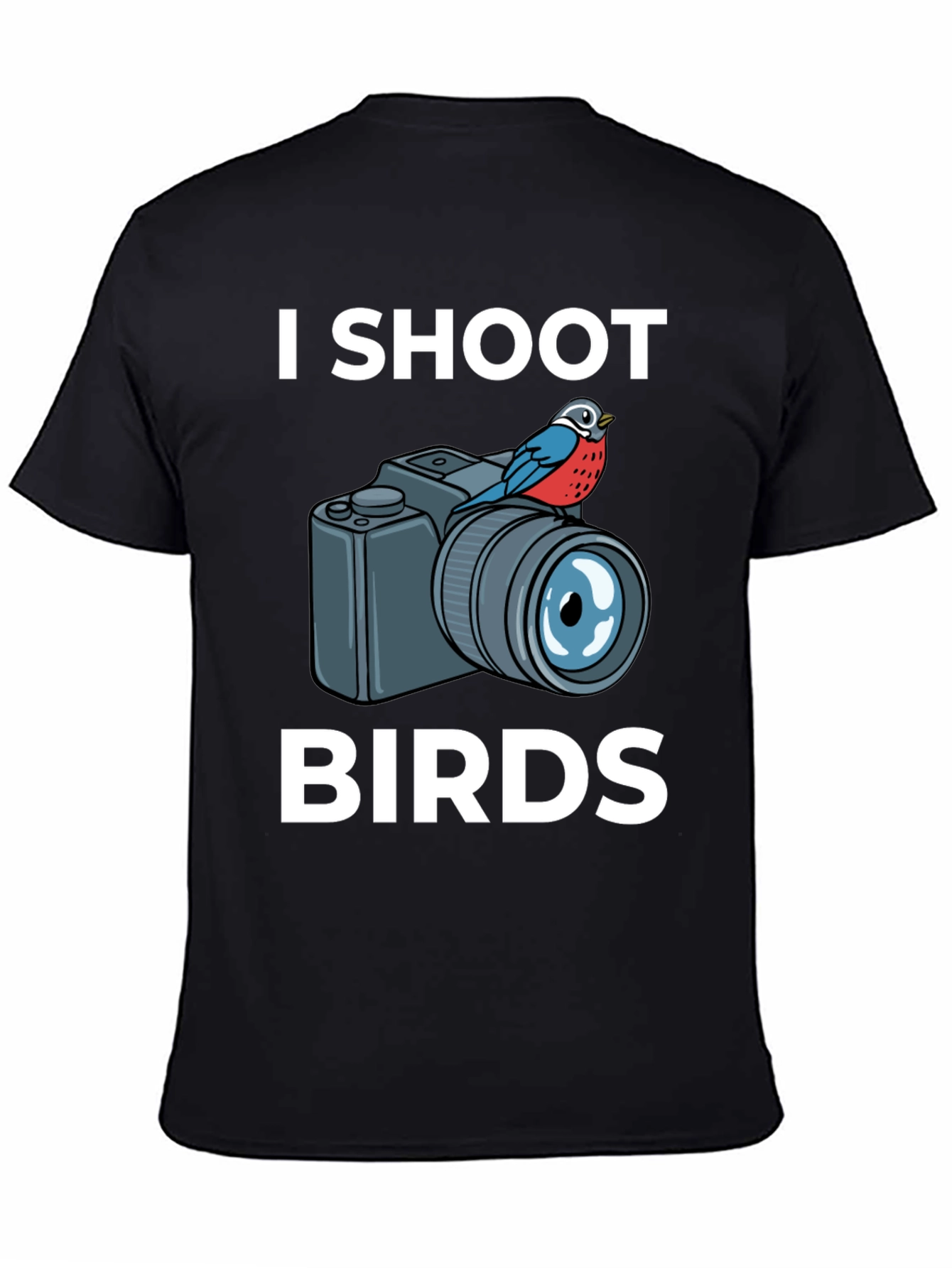 I Shoot Birds T-Shirt: Photographer Humor Tee