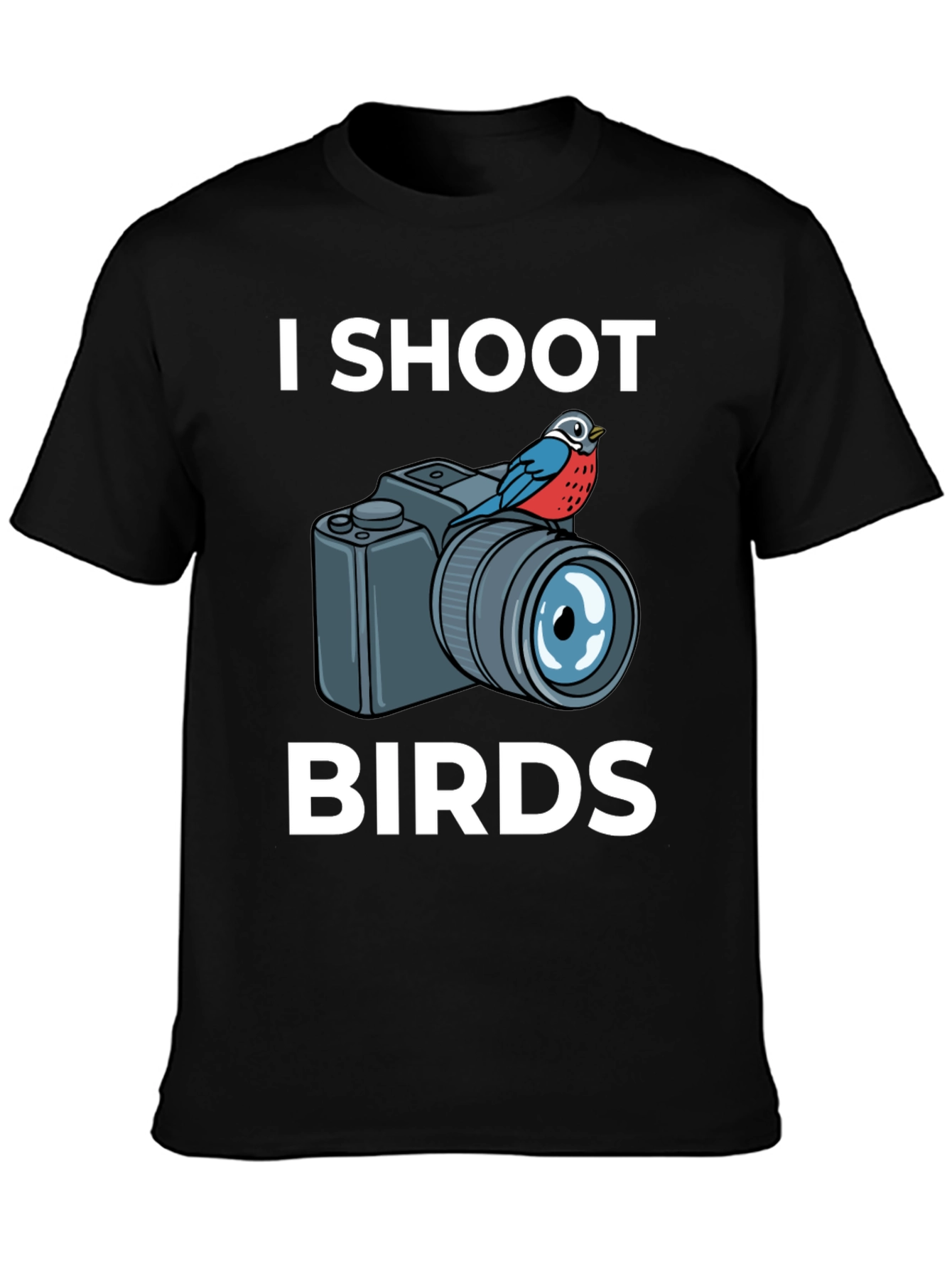 I Shoot Birds T-Shirt: Photographer Humor Tee