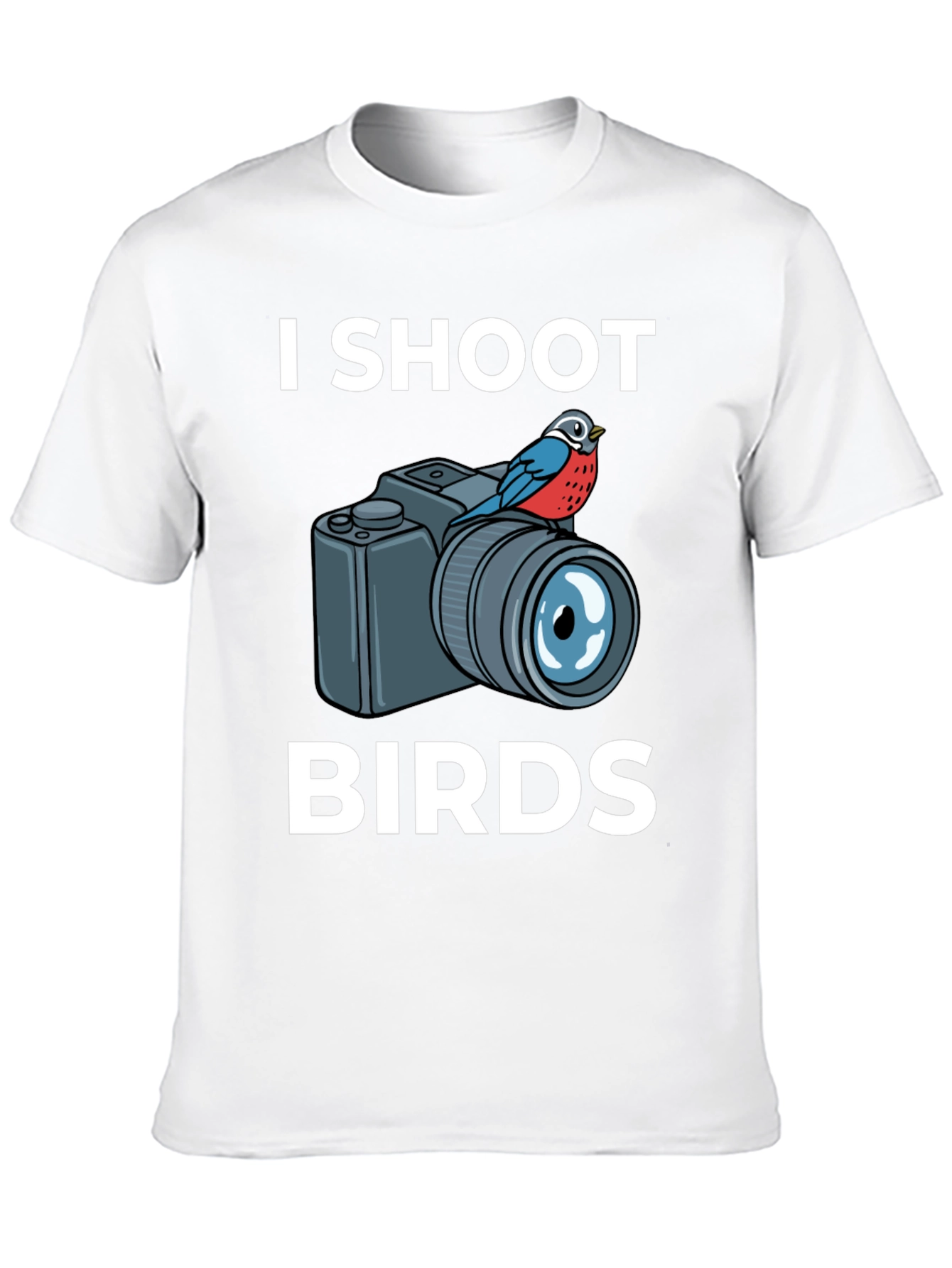 I Shoot Birds T-Shirt: Photographer Humor Tee
