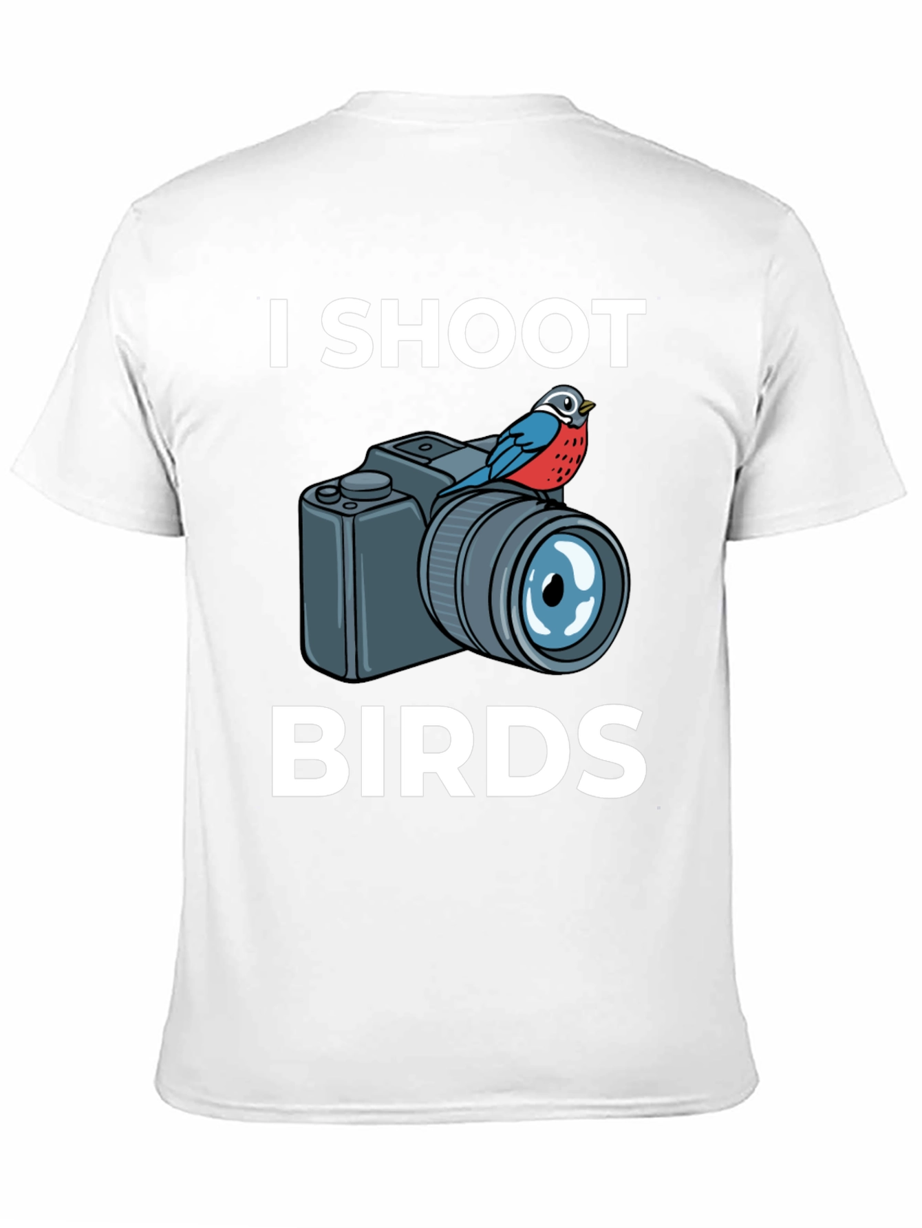 I Shoot Birds T-Shirt: Photographer Humor Tee