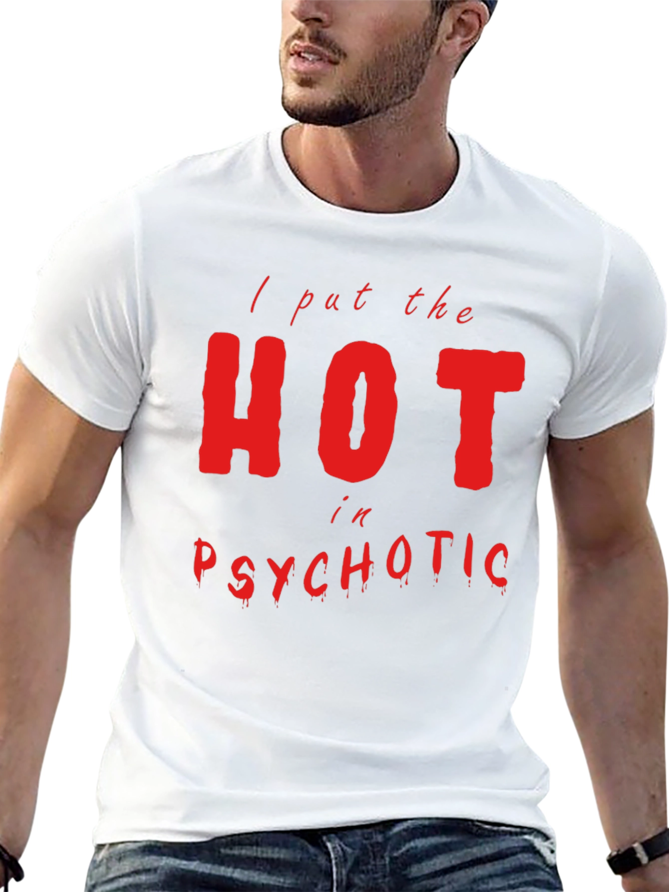 Hot in Psychotic Graphic Tee - Mens Black T-Shirt