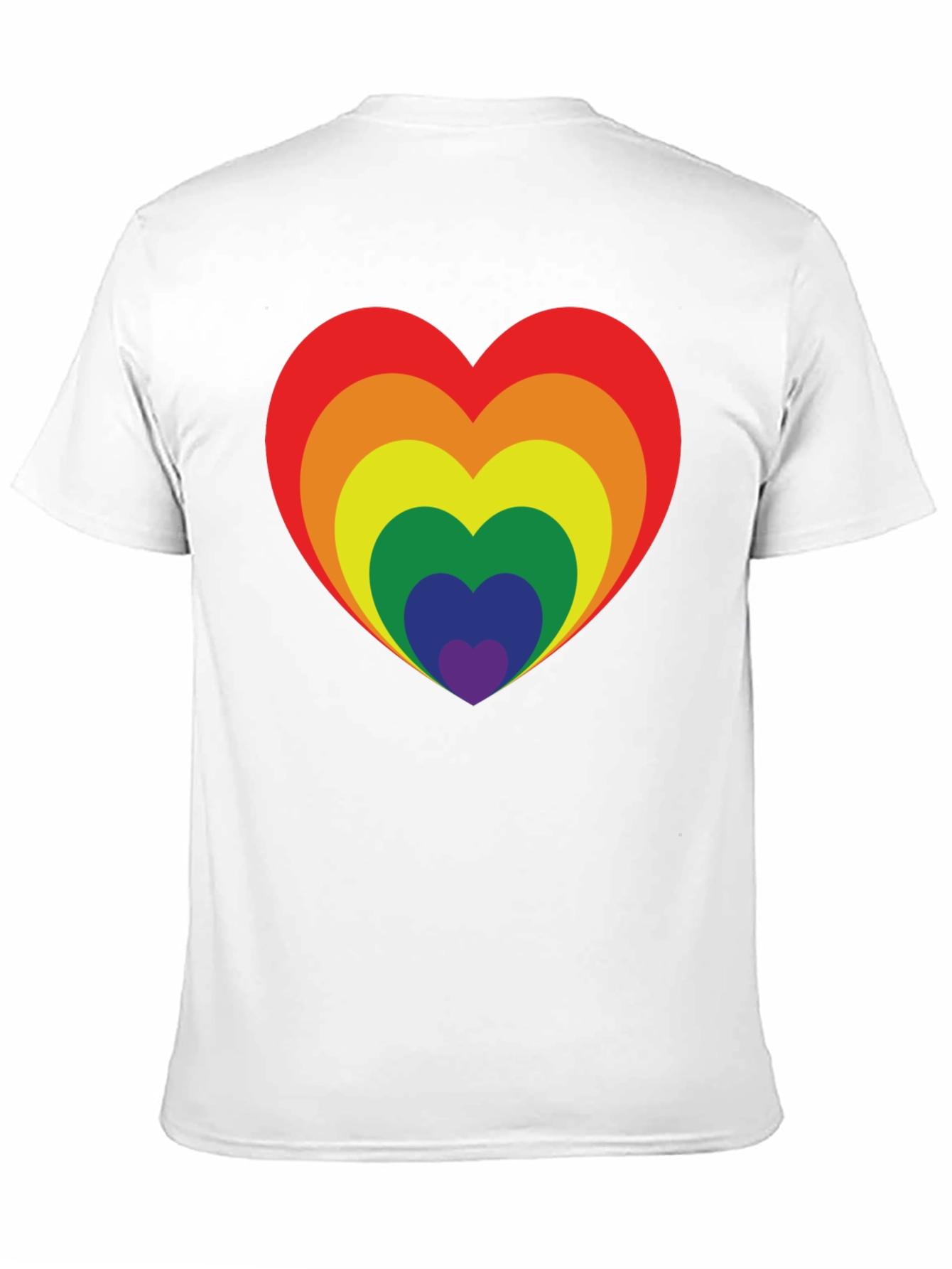 Rainbow Heart Graphic Tee - Pride Love Shirt