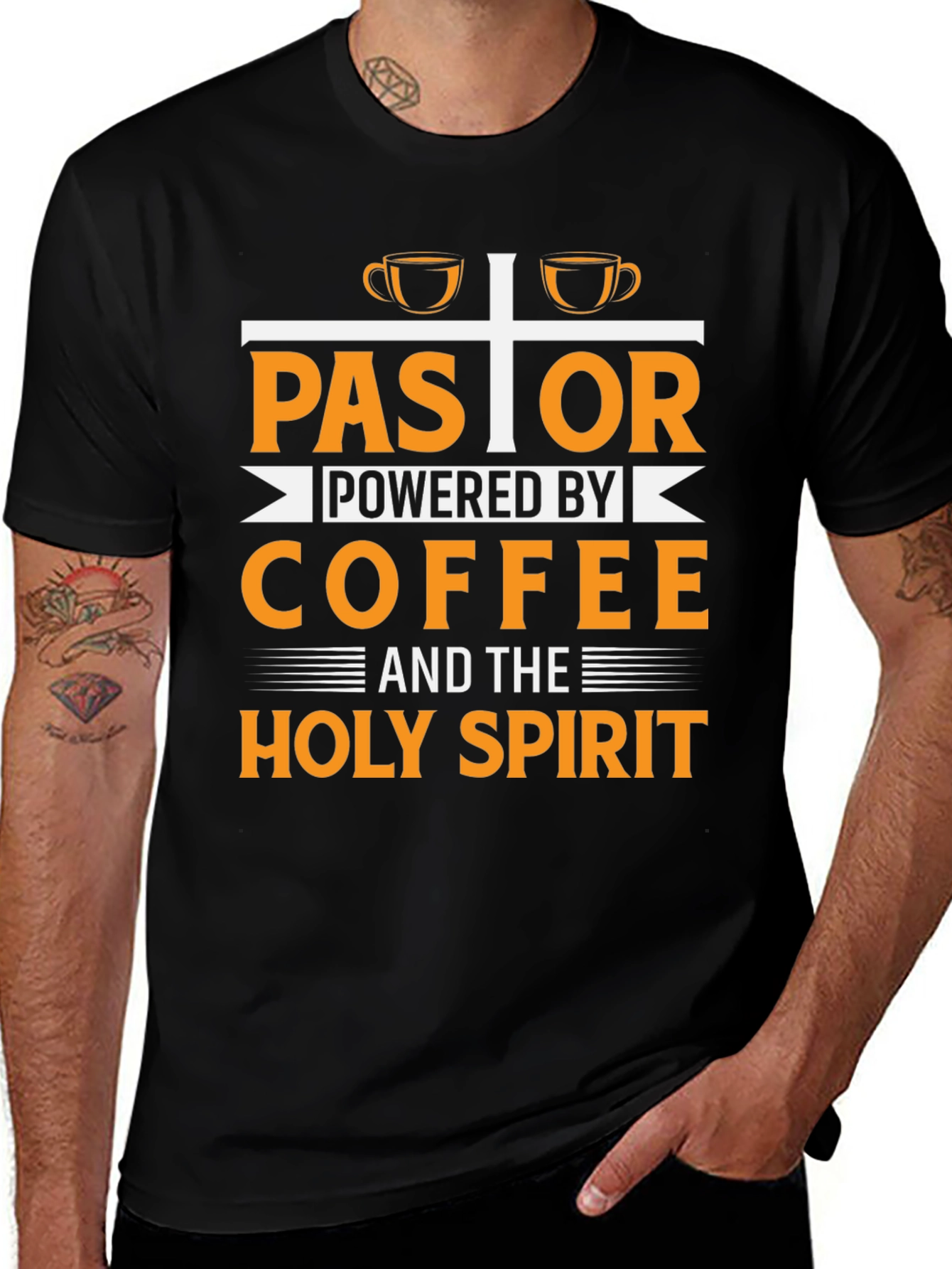 Pastor Powered By Coffee T-Shirt