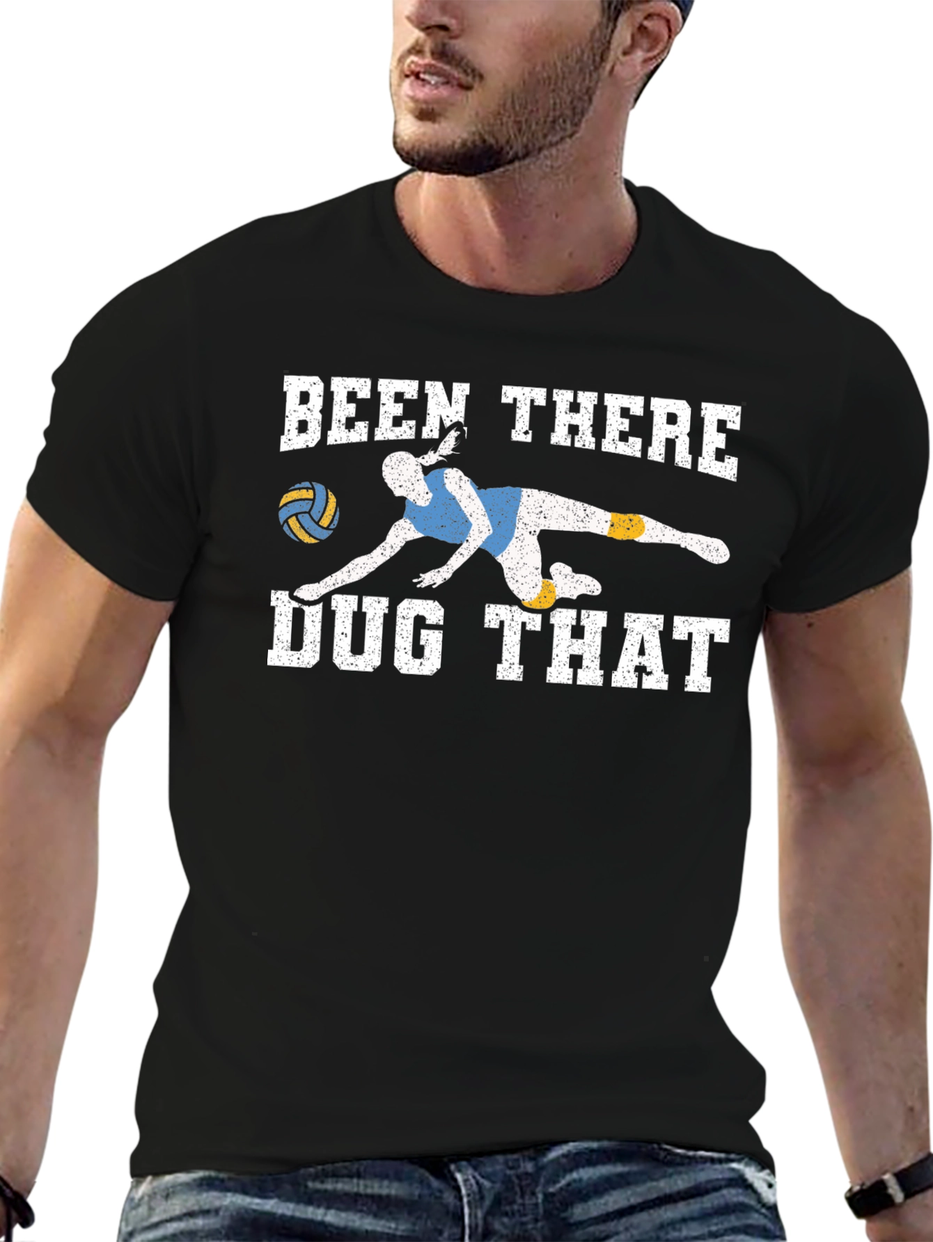 Volleyball Been There Dug That Graphic T-Shirt