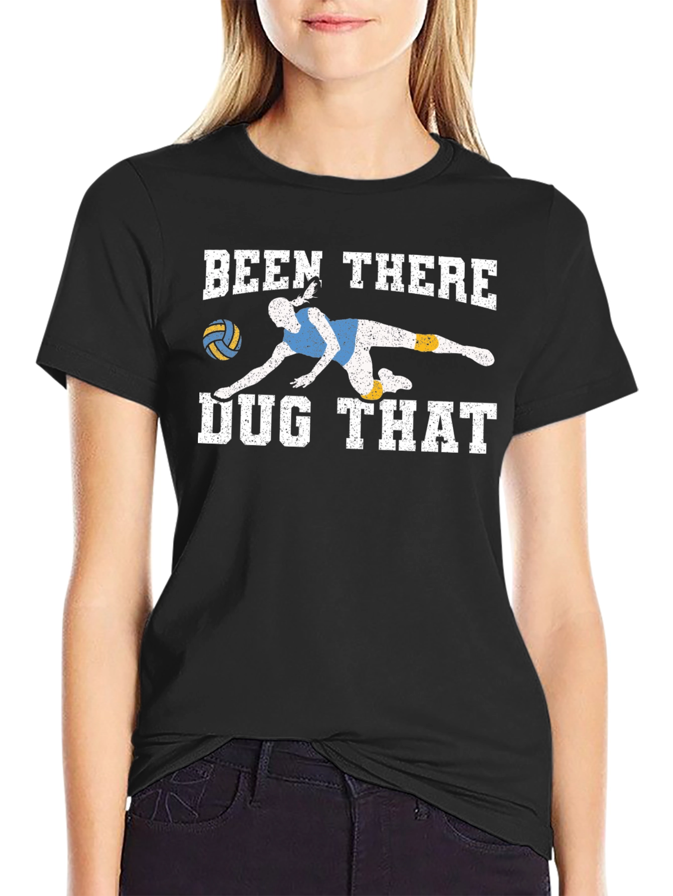 Volleyball Been There Dug That Graphic T-Shirt