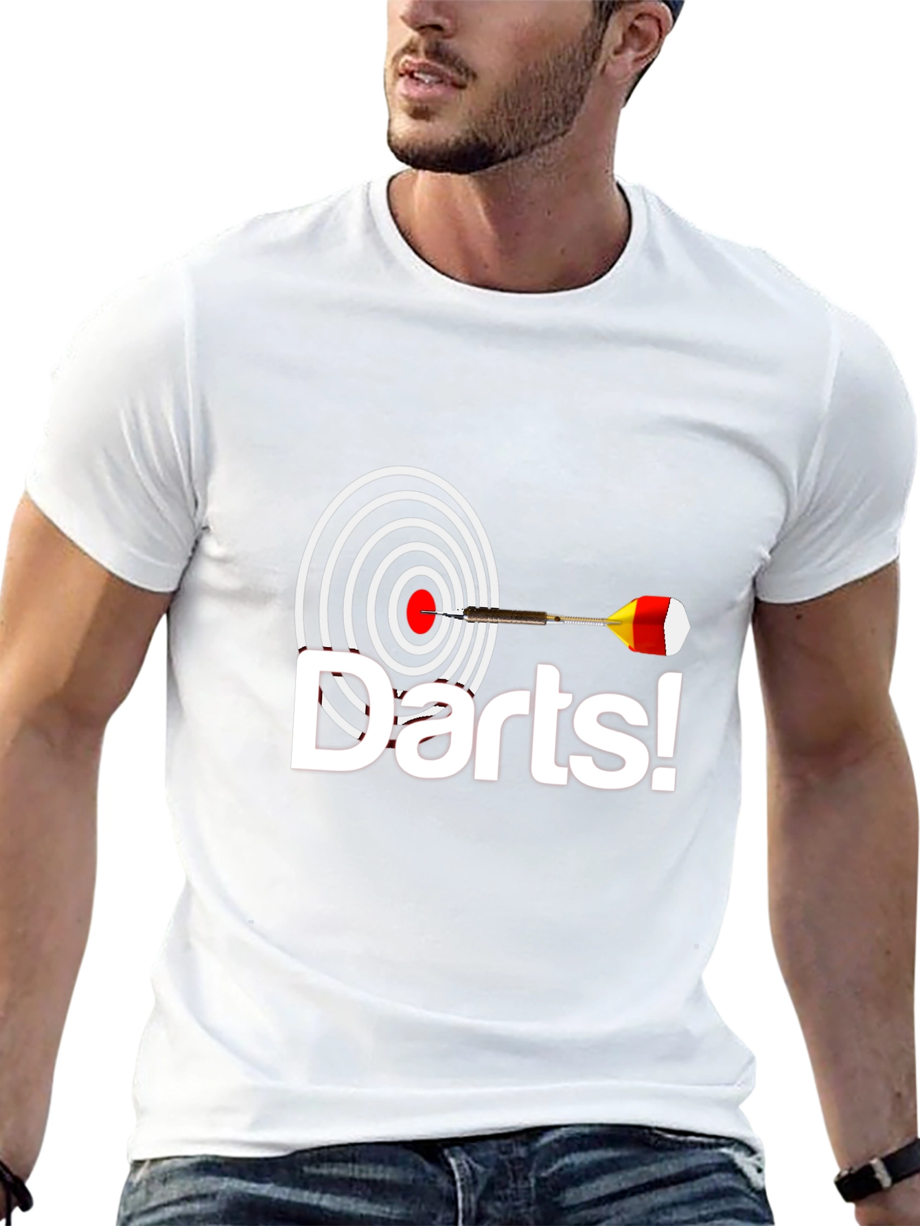 Darts Graphic Tee - Hit the Bullseye in Style!
