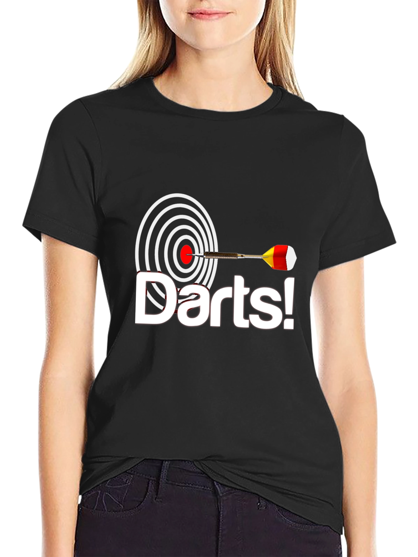 Darts Graphic Tee - Hit the Bullseye in Style!