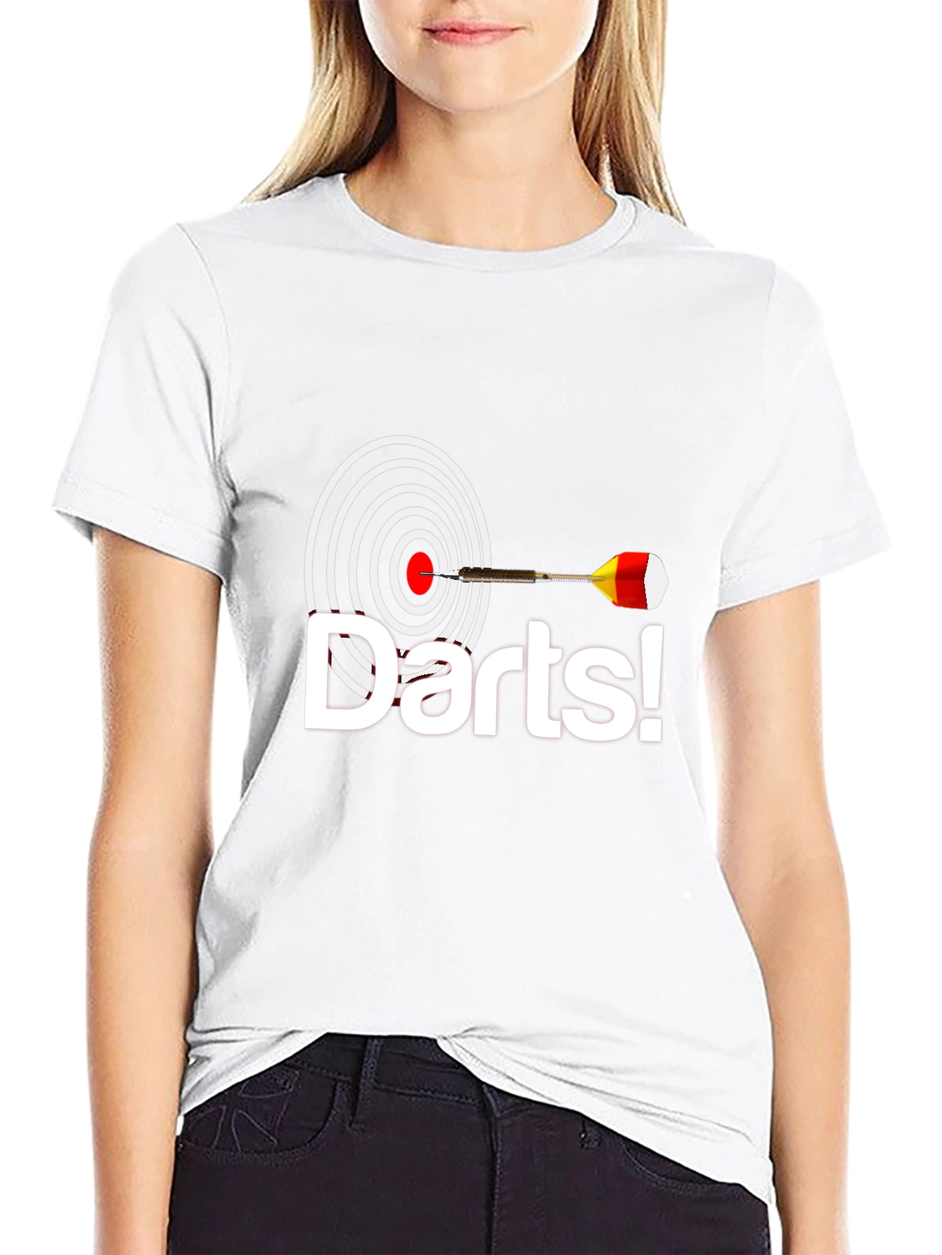 Darts Graphic Tee - Hit the Bullseye in Style!