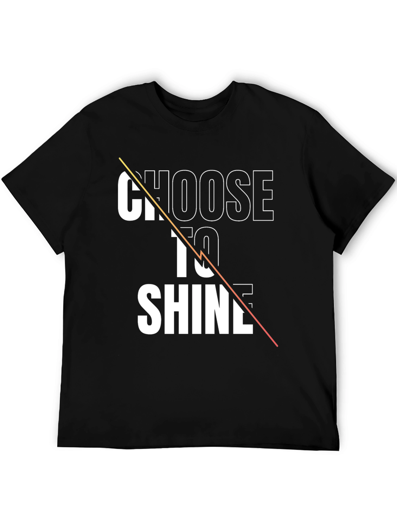Choose to Shine Graphic Tee - Stylish Black T-Shirt