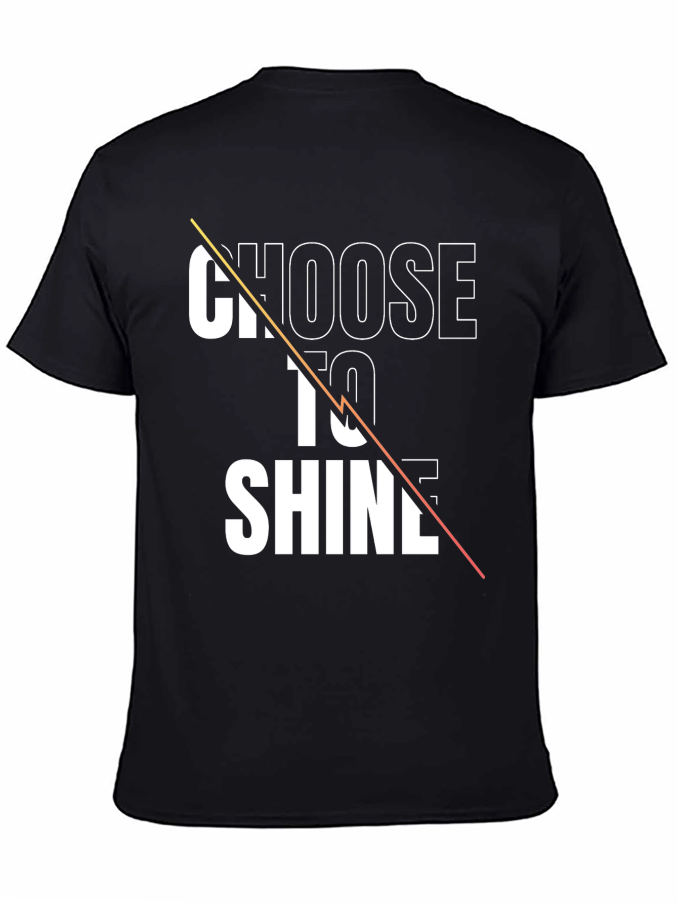 Choose to Shine Graphic Tee - Stylish Black T-Shirt