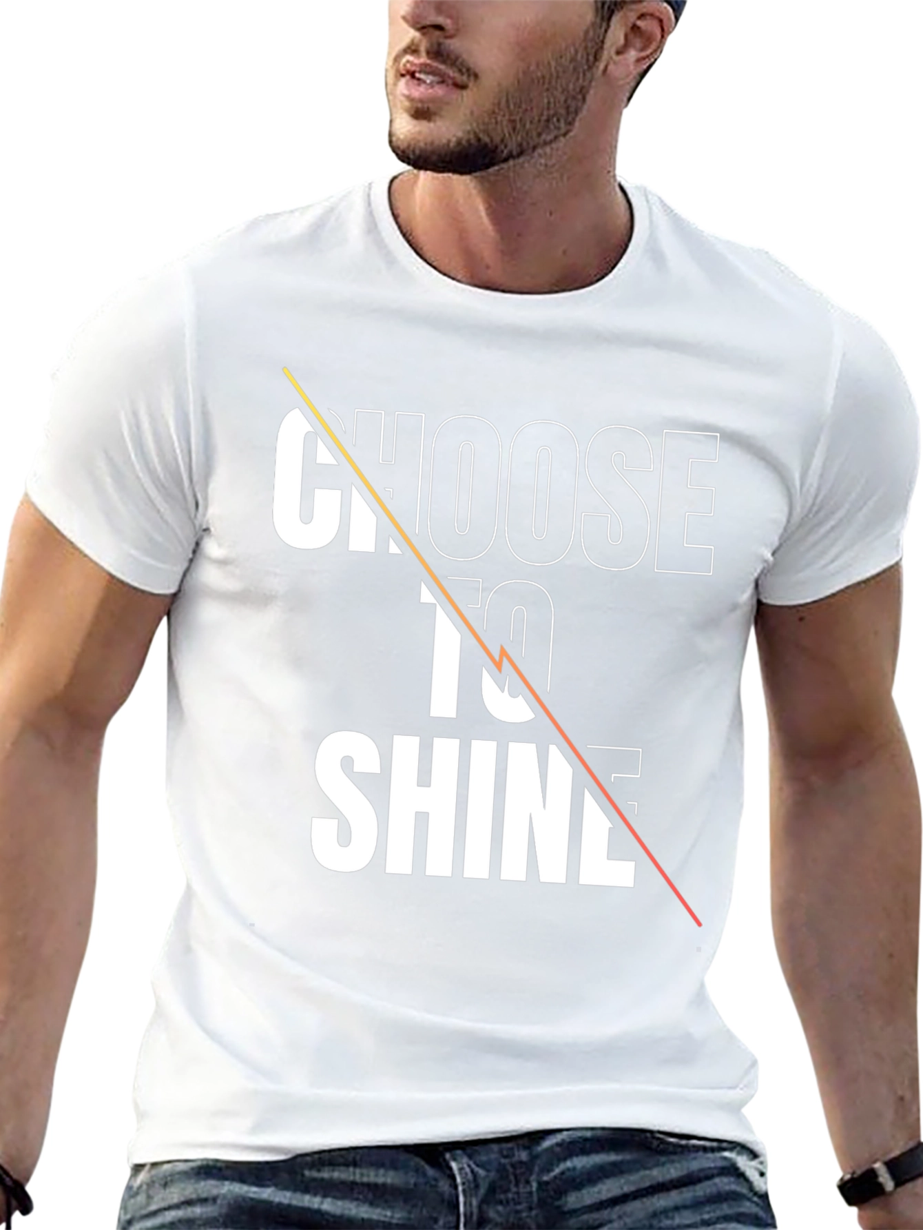 Choose to Shine Graphic Tee - Stylish Black T-Shirt