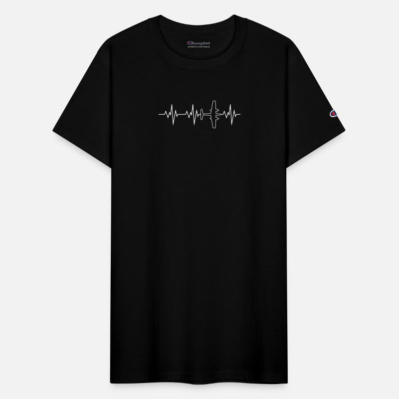 Airplane Pilot Shirt Pilot Heartbeat
