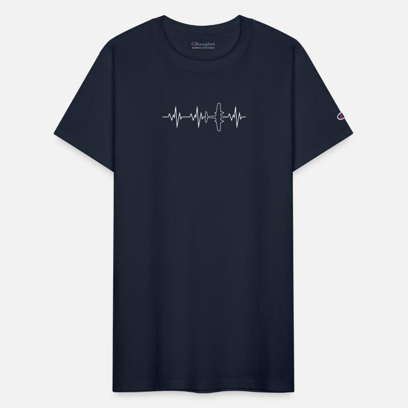 Airplane Pilot Shirt Pilot Heartbeat