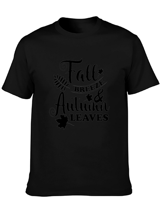 Fall Breeze Autumn Leaves Graphic Tee