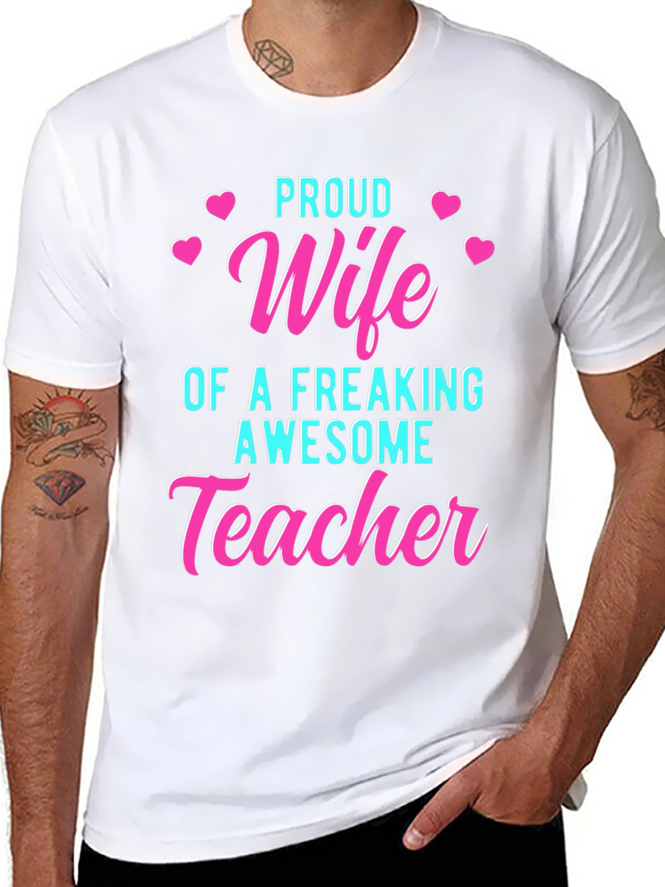 Proud Wife of an Awesome Teacher T-Shirt