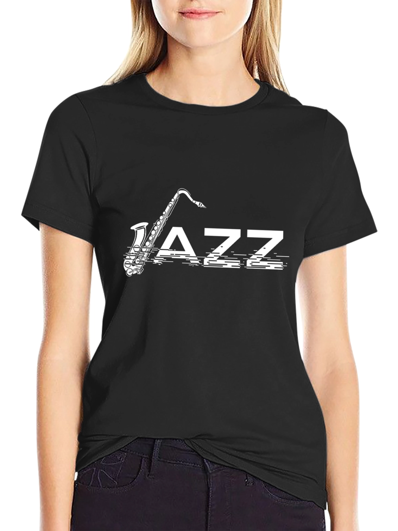 Jazz Saxophone Graphic T-Shirt - Cool Music Tee